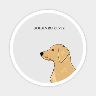 Golden Retriever -Portrait Magnet